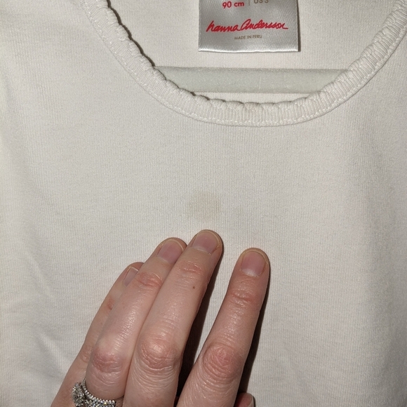 Hanna Andersson bright basics t shirts red and white Short Sleeve Long Sleeve - Picture 3 of 3